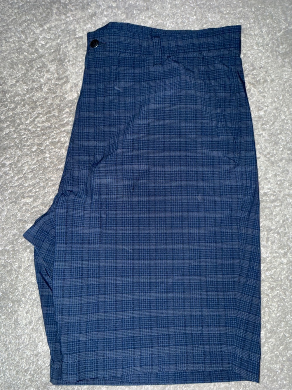 FootJoy Navy Plaid Flat-Front Men's Shorts